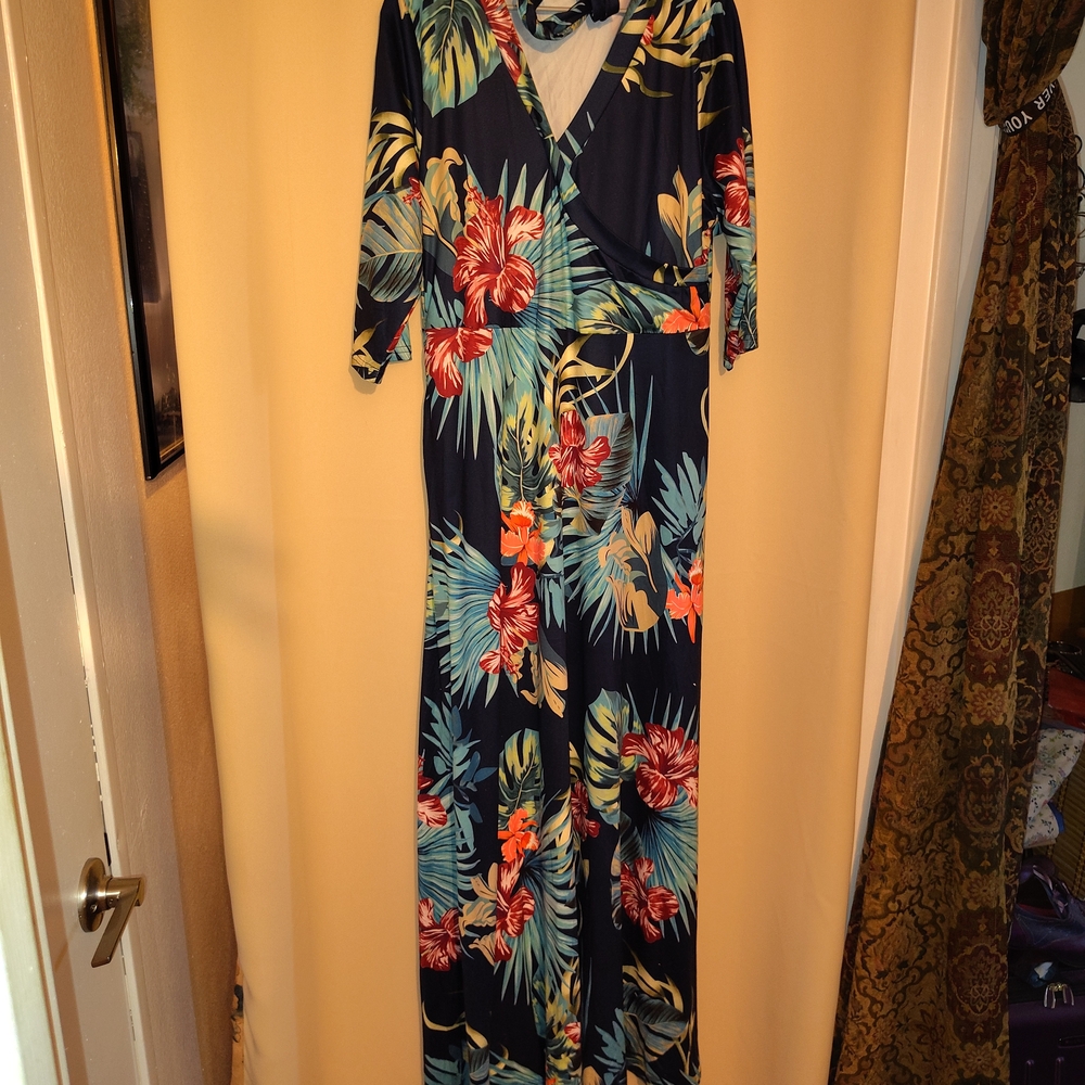 Floral Wrap Maxi Dress